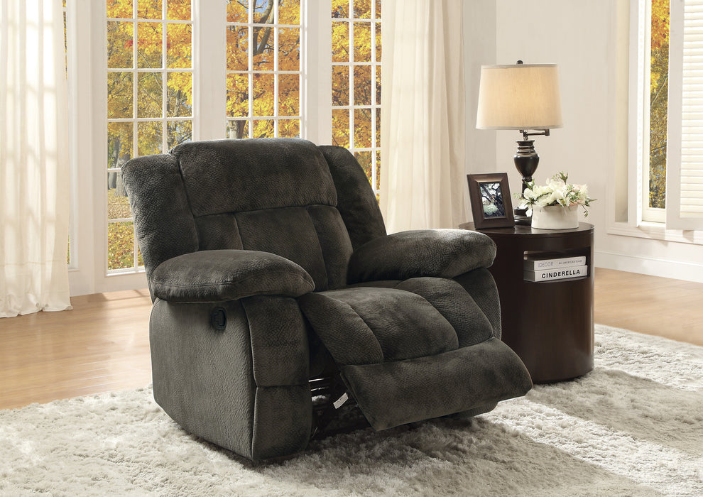 Laurelton Glider Reclining Chair in Brown - 9636-1