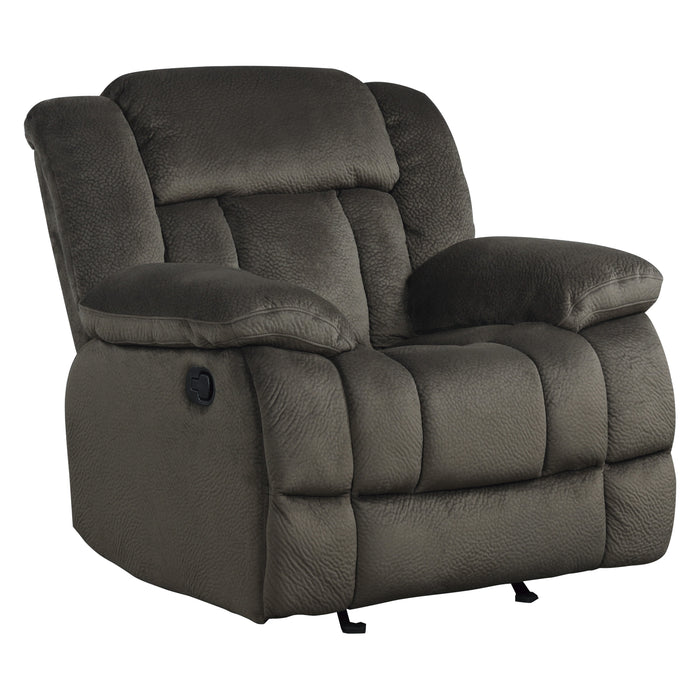 Laurelton Glider Reclining Chair in Brown - 9636-1