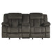 Laurelton Double Glider Reclining Loveseat with Center Console in Brown - 9636-2 image