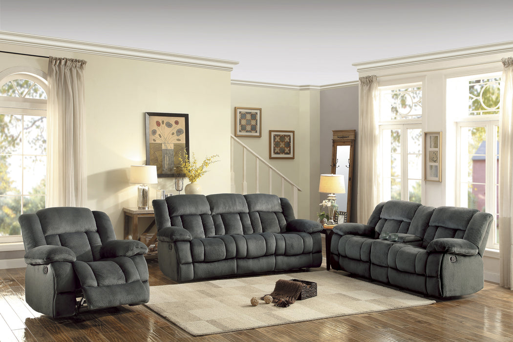 Laurelton Double Reclining Sofa in Gray - 9636CC-3