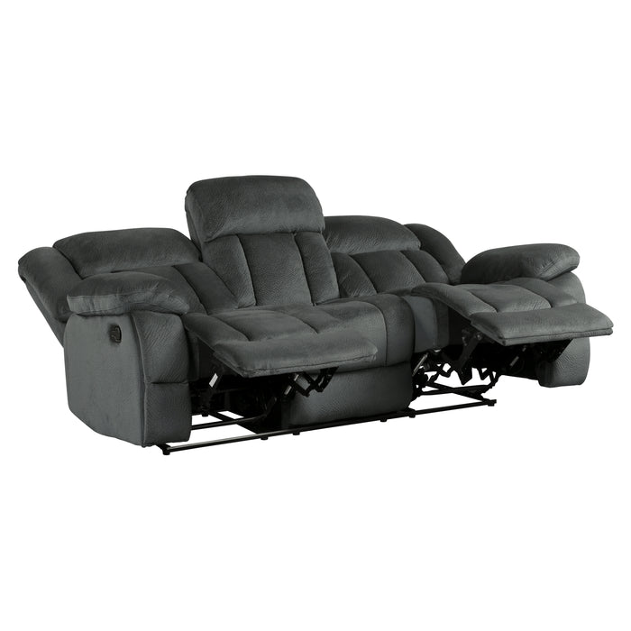 Laurelton Double Reclining Sofa in Gray - 9636CC-3