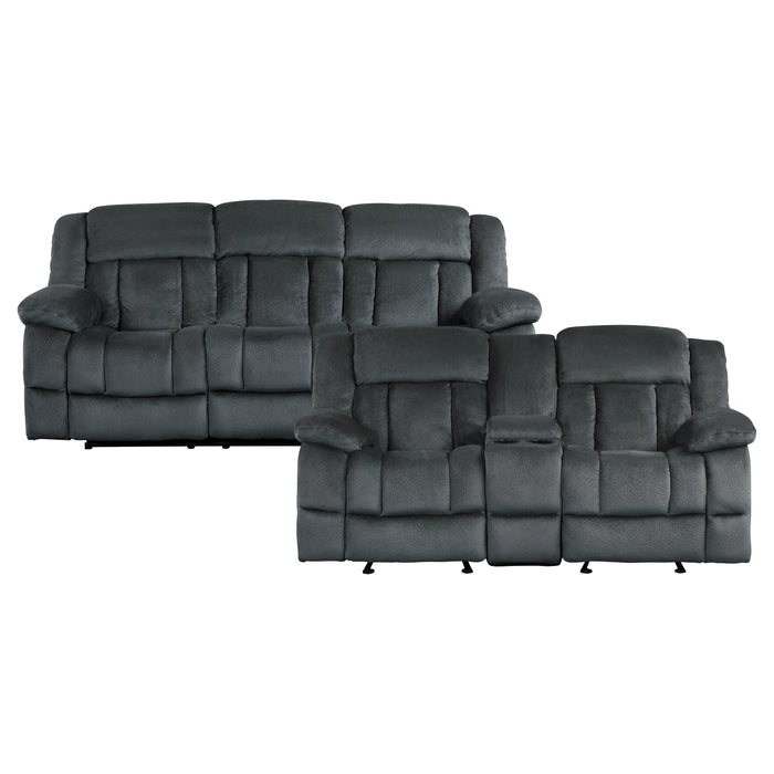 Laurelton 2pc Set: Sofa, Love in Gray - 9636CC*2 image