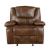 Ellicott Glider Reclining Chair in Brown - 9639BR-1 image