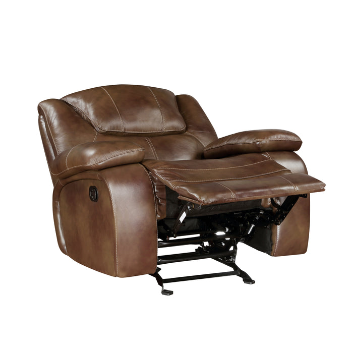 Ellicott Glider Reclining Chair in Brown - 9639BR-1