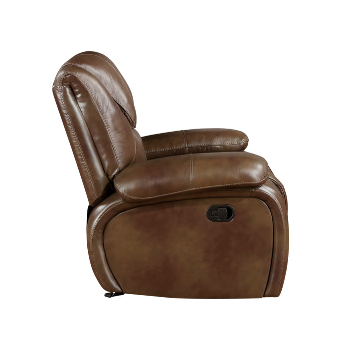 Ellicott Glider Reclining Chair in Brown - 9639BR-1