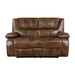 Ellicott Double Reclining Loveseat in Brown - 9639BR-2 image