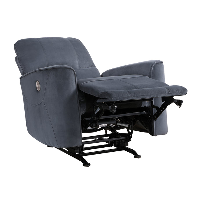 Artem Power Rocker Reclining Chair in Gray - 9645DG-1PW