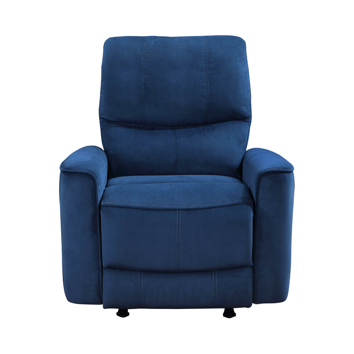 Artem Power Rocker Reclining Chair in Blue - 9645NV-1PW image