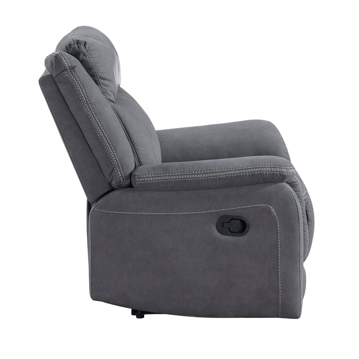 Dean Reclining Chair in Gray - 9646GY-1