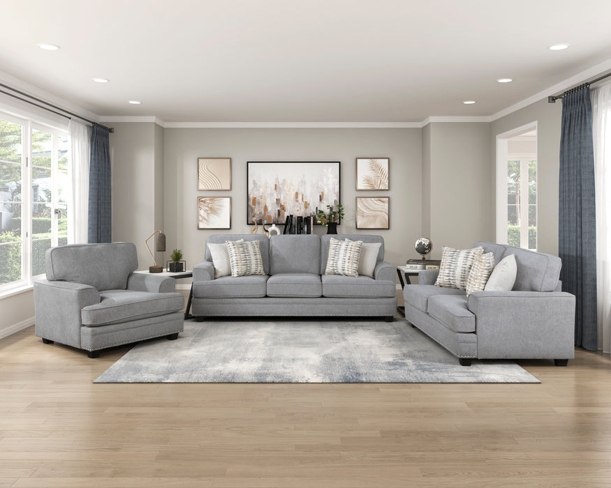 Bradford Loveseat in Gray - 9648GY-2