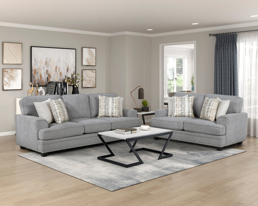 Bradford Loveseat in Gray - 9648GY-2