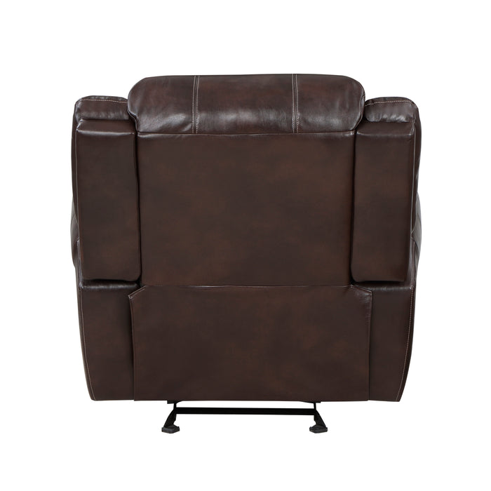 Center Hill Glider Reclining Chair in Brown - 9668NBR-1