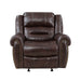 Center Hill Glider Reclining Chair in Brown - 9668NBR-1 image