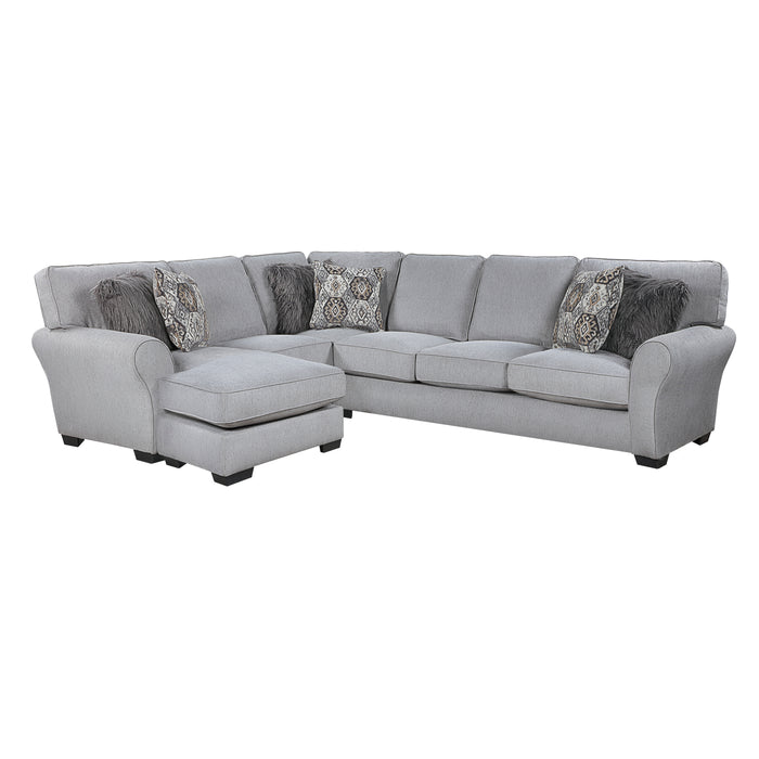 Kieran 2-Piece Reversible Sectional in Gray - 9679GY*SC