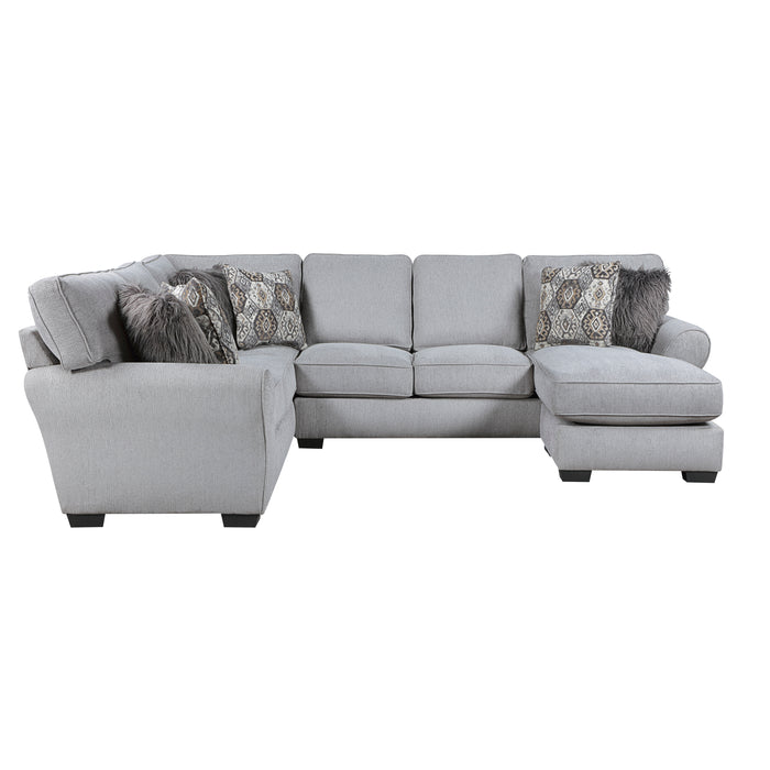 Kieran 2-Piece Reversible Sectional in Gray - 9679GY*SC