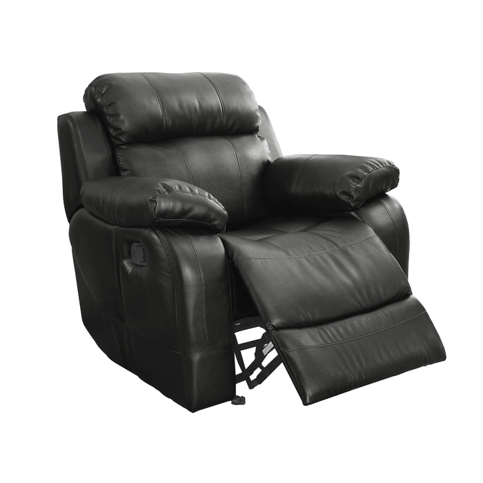 Marille Glider Reclining Chair in Black - 9724BLK-1