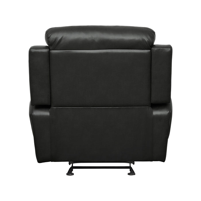 Marille Glider Reclining Chair in Black - 9724BLK-1