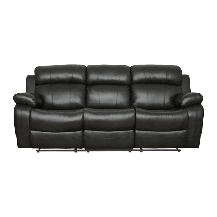 Marille 2pc Set: Sofa, Love in Black - 9724BLK*2