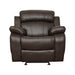 Marille Glider Reclining Chair in Brown - 9724BRW-1 image