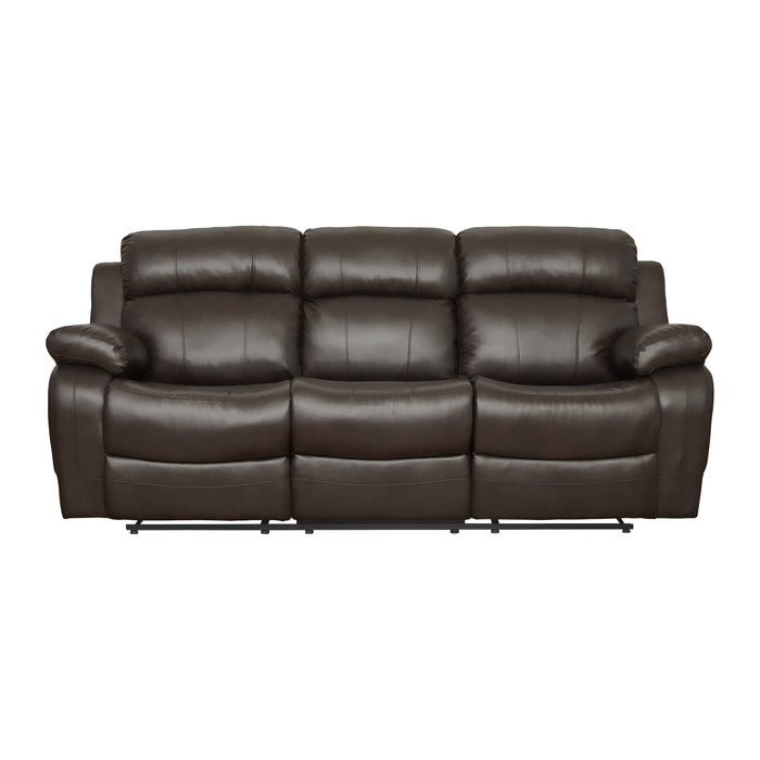 Marille 2pc Set: Sofa, Love in Brown - 9724BRW*2