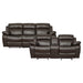 Marille 2pc Set: Sofa, Love in Brown - 9724BRW*2 image