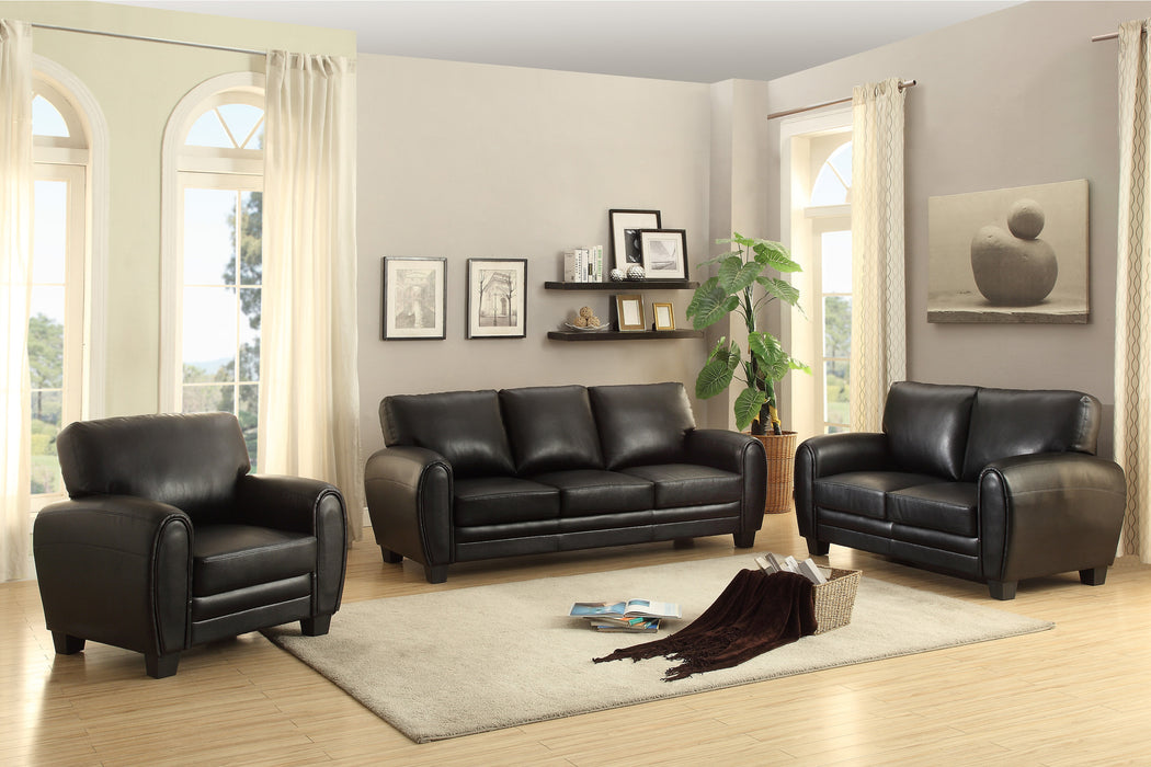 Rubin Loveseat in Black - 9734BK-2