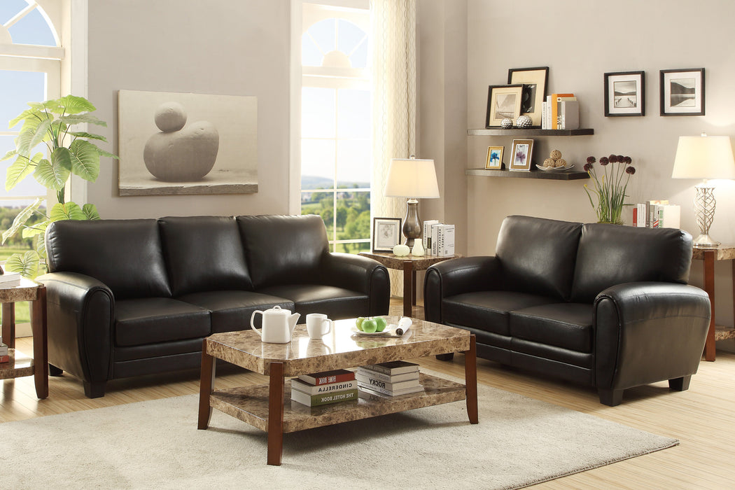 Rubin Loveseat in Black - 9734BK-2