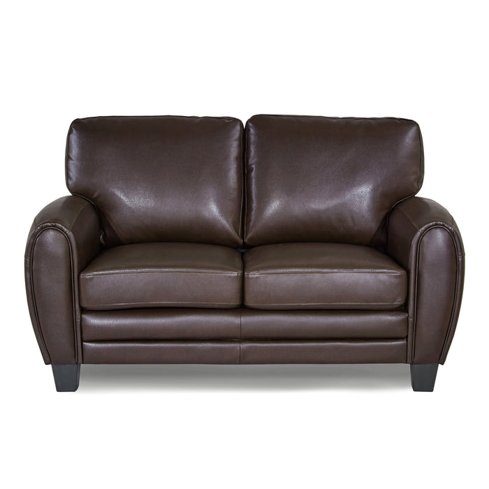 Rubin 2pc Set: Sofa, Love in Brown - 9734DB*2