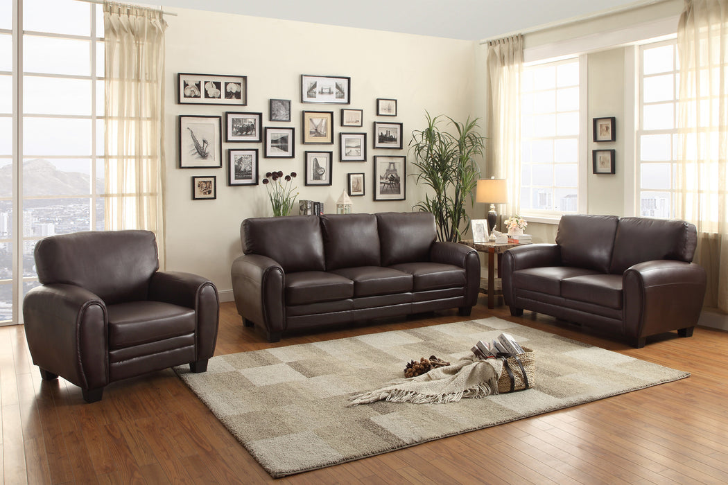 Rubin Loveseat in Brown - 9734DB-2