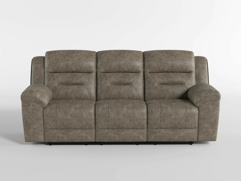 Hazen Double Reclining Sofa in Brown - 8538BR-3