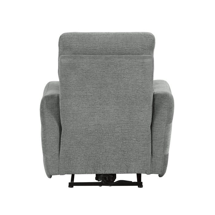 Edition Power Lay Flat Reclining Chair with Power Headrest and USB Port in Gray - 9804DV-1PWH