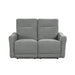 Edition Power Double Lay Flat Reclining Loveseat with Power Headrests and USB Ports in Gray - 9804DV-2PWH image