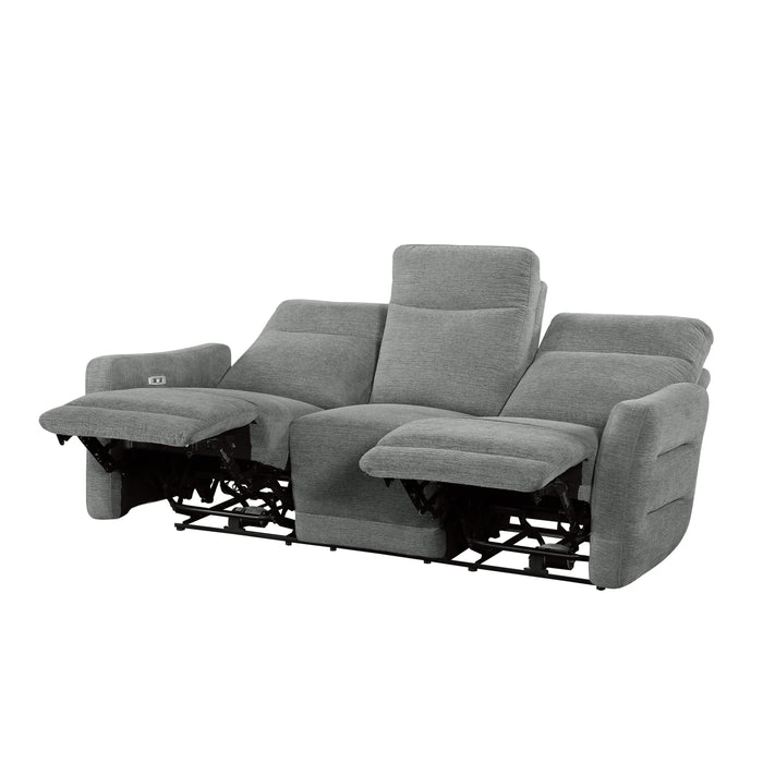 Edition 2pc Set: Sofa, Love (Power) in Gray - 9804DV*2PWH