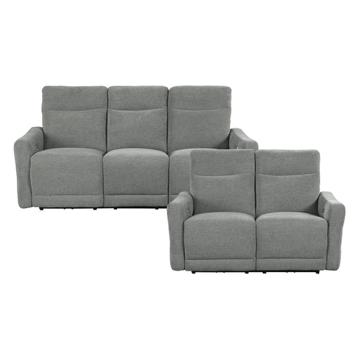 Edition 2pc Set: Sofa, Love (Power) in Gray - 9804DV*2PWH image