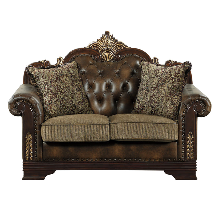 Croydon 2pc Set: Sofa, Love in Brown - 9815*2