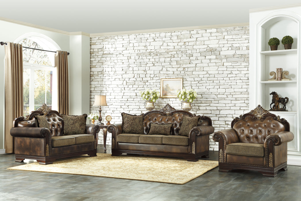 Croydon Loveseat in Brown - 9815-2*