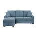 Waitsfield 2-Piece Sectional with Left Chaise, Pull-out Bed and Hidden Storage in Blue - 9816BU*2LCRL image