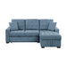 Waitsfield 2-Piece Sectional with Right Chaise, Pull-out Bed and Hidden Storage in Blue - 9816BU*2LLRC image