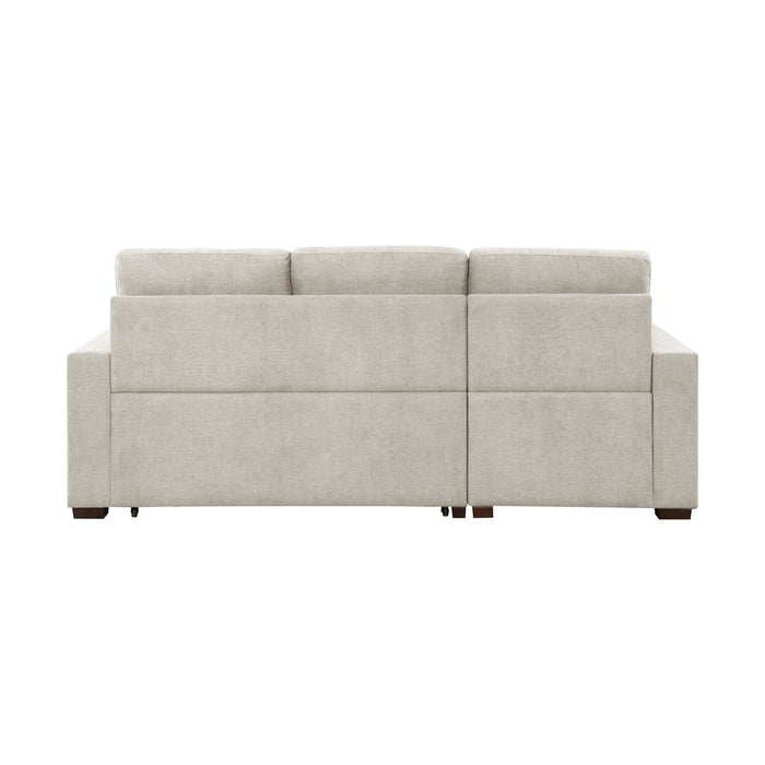 Waitsfield 2-Piece Sectional with Left Chaise, Pull-out Bed and Hidden Storage in Brown - 9816SN*2LCRL