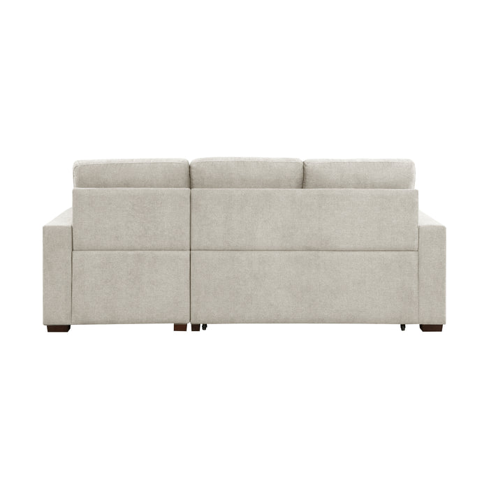 Waitsfield 2-Piece Sectional with Right Chaise, Pull-out Bed and Hidden Storage in Brown - 9816SN*2LLRC