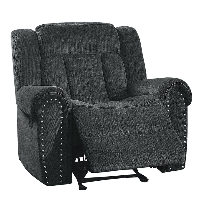 Nutmeg Glider Reclining Chair in Gray - 9901CC-1