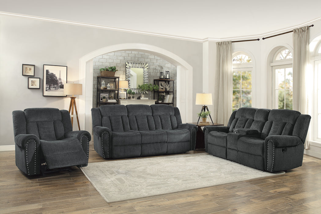 Nutmeg Double Reclining Sofa in Gray - 9901CC-3