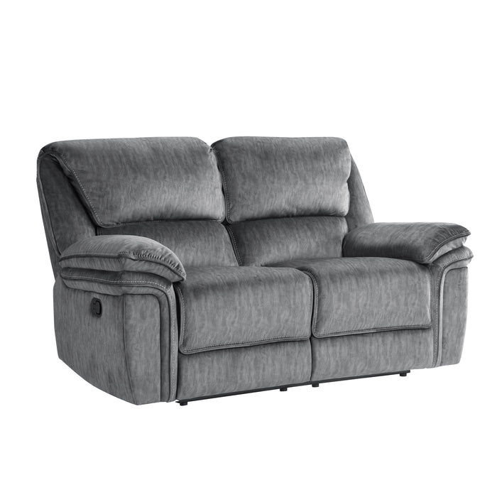 Muirfield Double Reclining Loveseat in Gray - 9913-2WC