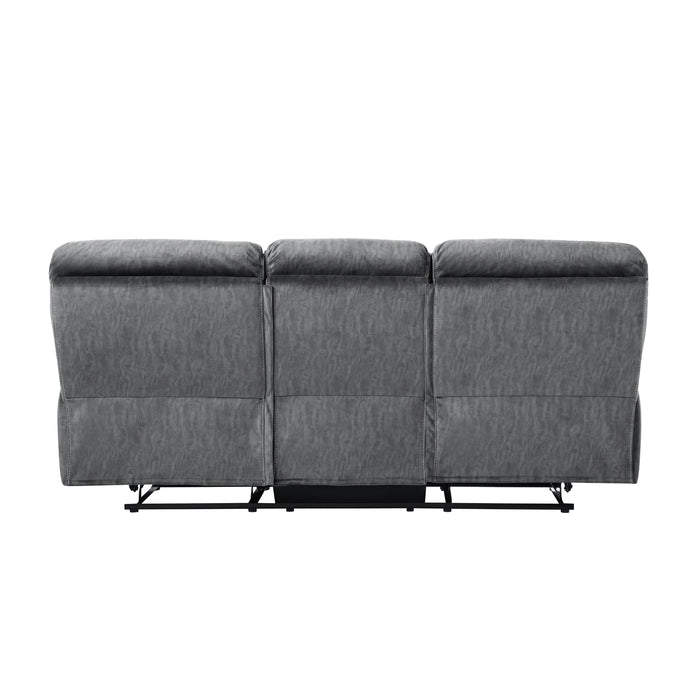 Muirfield Double Reclining Sofa in Gray - 9913-3