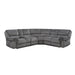 Muirfield 3-Piece Reclining Sectional with Left Console in Gray - 9913*32LCN2R image