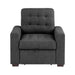 Mccafferty Chair with Pull-out Ottoman in Gray - 9916DG-1 image