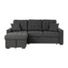 Mccafferty 2-Piece Sectional with Pull-out Bed and Left Chaise with Hidden Storage in Gray - 9916DG*2LCRL image