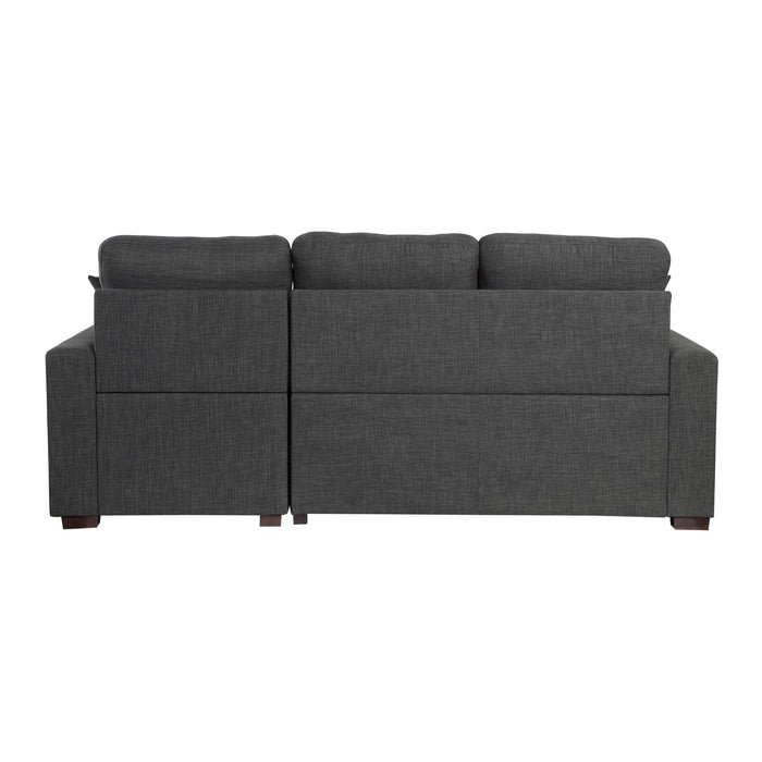 Mccafferty 2-Piece Sectional with Pull-out Bed and Right Chaise with Hidden Storage in Gray - 9916DG*SC