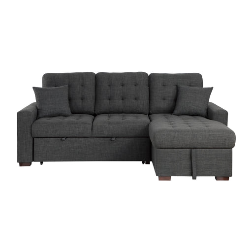 Mccafferty 2-Piece Sectional with Pull-out Bed and Right Chaise with Hidden Storage in Gray - 9916DG*SC image