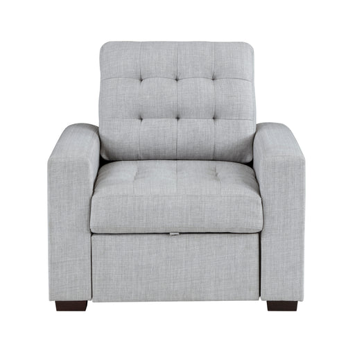 Mccafferty Chair with Pull-out Ottoman in Gray - 9916GY-1 image